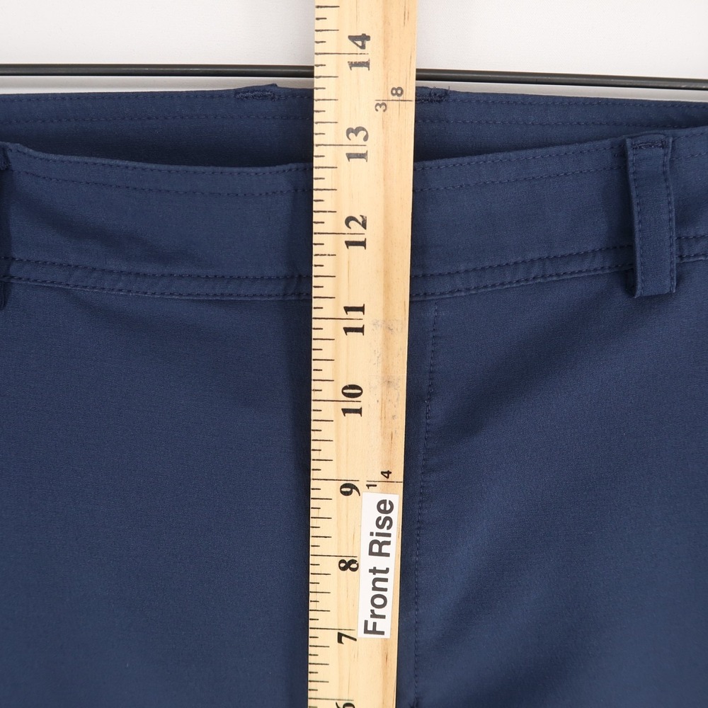 Mack Weldon Radius Flex Shorts Mens XL Navy Blue Zipper Pockets - Picture 5 of 7